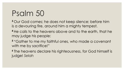 Psalm 50 Devotion