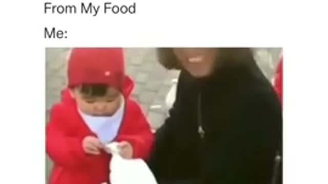 When someone tries to take a bring from my food