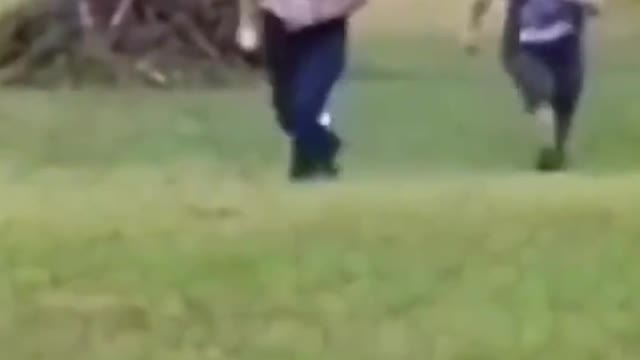 Fat man running