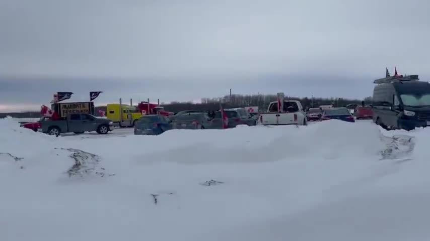 Trucks Regrouping Outside Ottawa