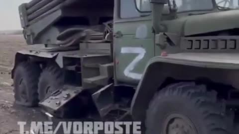 Russian MLRS lying dead