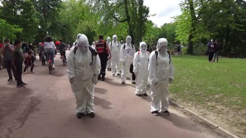 Les Masques Blancs Lyon Parc Tête D'Or 2ieme Action 22 mai