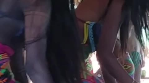 Embera Village Kingfisher Dance short #panama #Embera #royalcaribbean