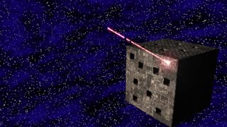 Bad Borg-like cube with a "laser"