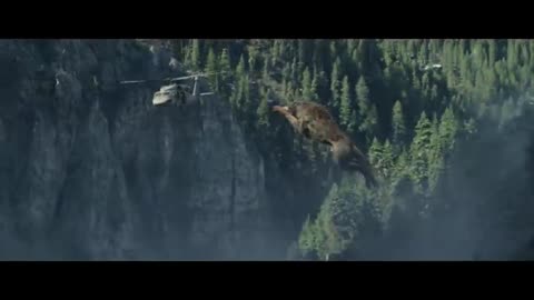 -Giant Wolf Attack Scene - Wolf vs Helicopter - Rampage