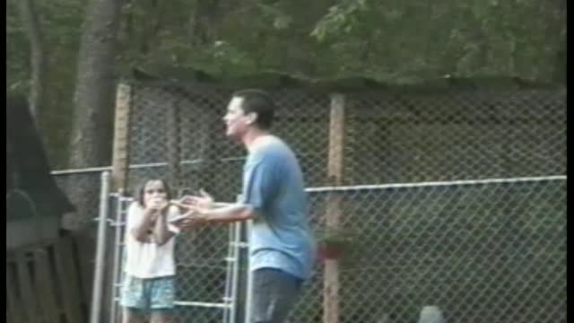 Kid Playing In The Rain Freaks Out When He Hears Thunder