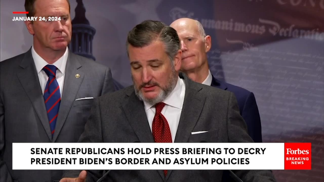 BREAKING NEWS- Senate Republicans Lambast Biden's Border And Immigration Policies, Demand Change