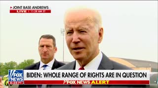 Biden: "Roe says what all basic mainstream religions have historically included, that the existence of a human life and being is a question."