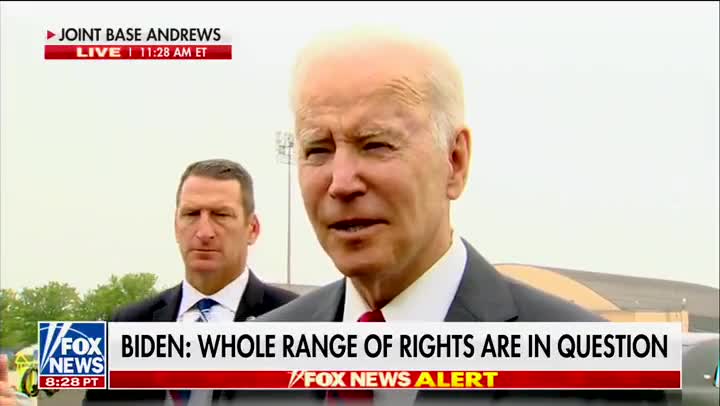 Biden: "Roe says what all basic mainstream religions have historically included, that the existence of a human life and being is a question."