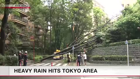 Heavy rain hits Tokyo area as typhoon Ampil nearsーNHK WORLD-JAPAN NEWS