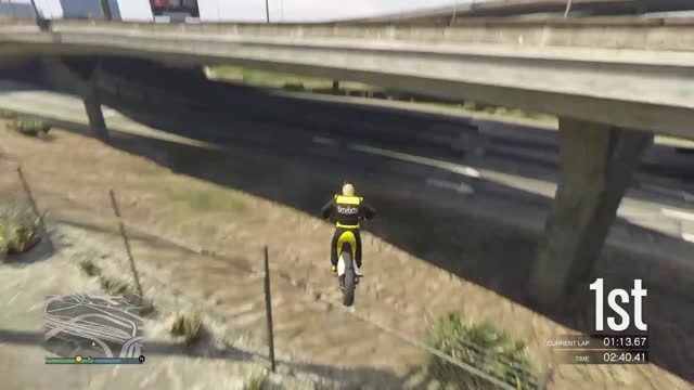 Sick backflip over a building on a dirt bike — GTA 5