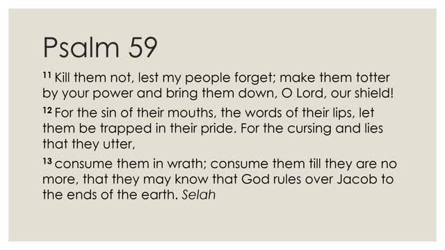 Psalm 59 Devotion