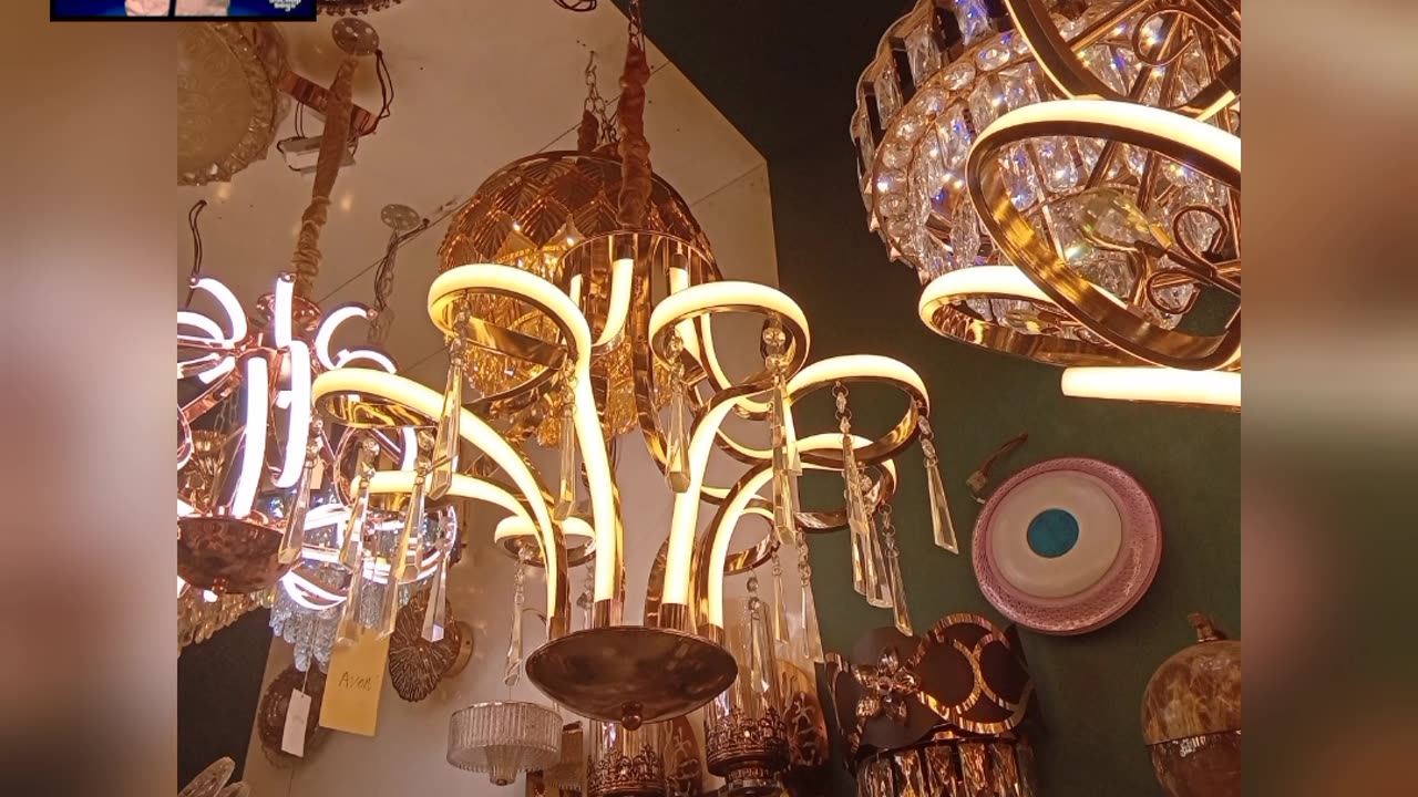 Beautiful LED Profile Chandelier sundar jhumer design video