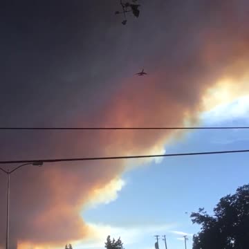 VLAT flyover from River Fire in Lakeport, California July 18, 2018