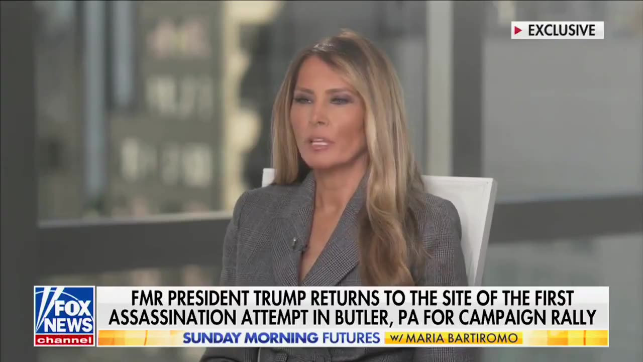 Melania Trump Praises Her Husband For Returning To Butler, Pennsylvania