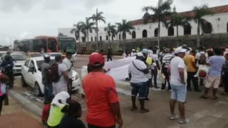 Protesta de vendedores informales llegó al Centro Histórico
