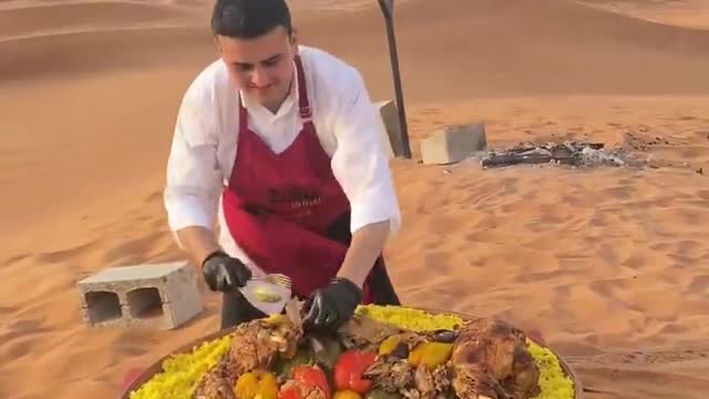 Heavy Arabic Breakfast in the desert by CZN Burak