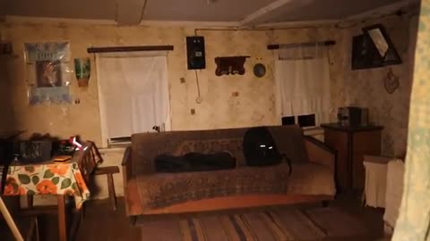 Ghost flying around the house scary video.