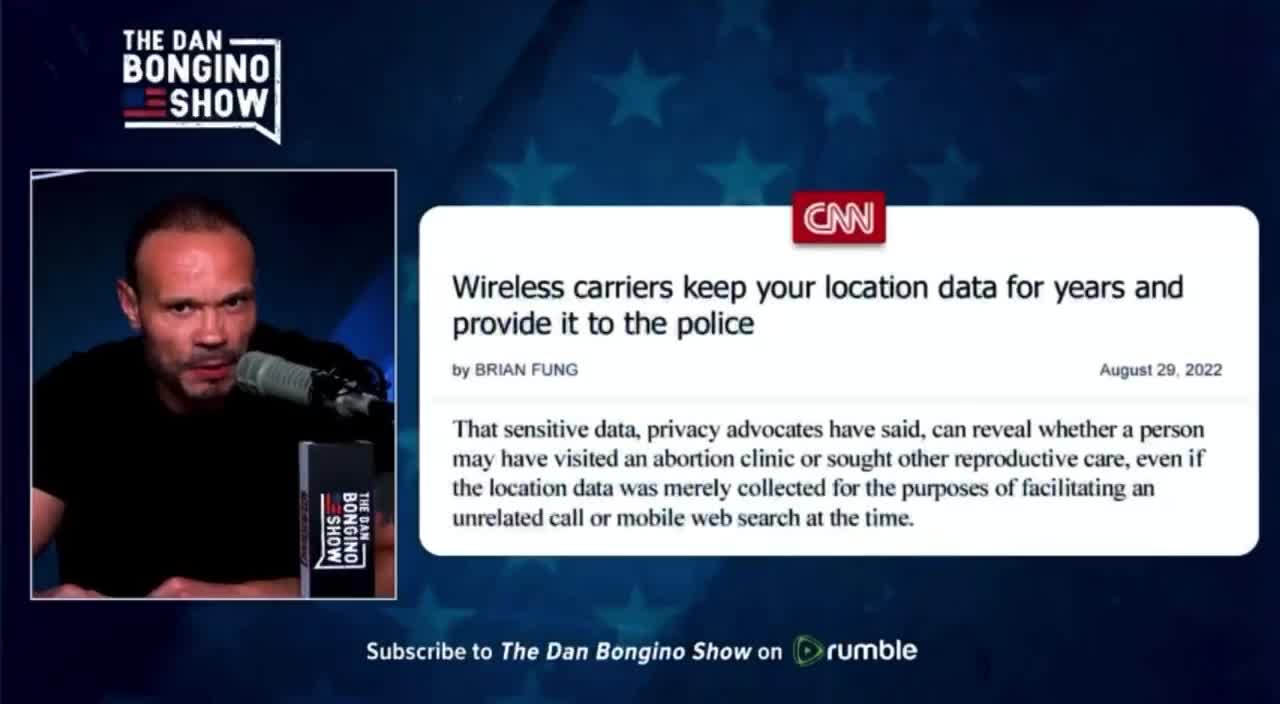 Dan Bongino Destroys the Fake News for their Hypocrisy on Cellular Location Data.