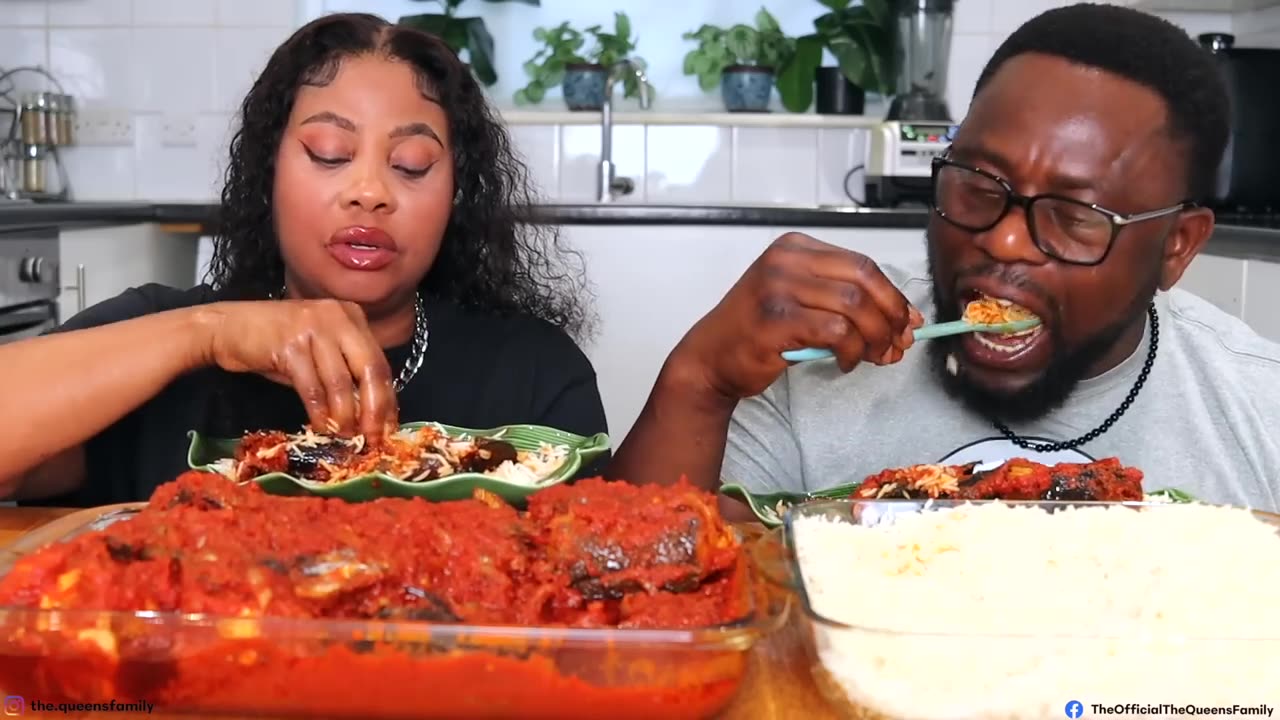 RICE & PARTY STEW MUKBANG (including talking)