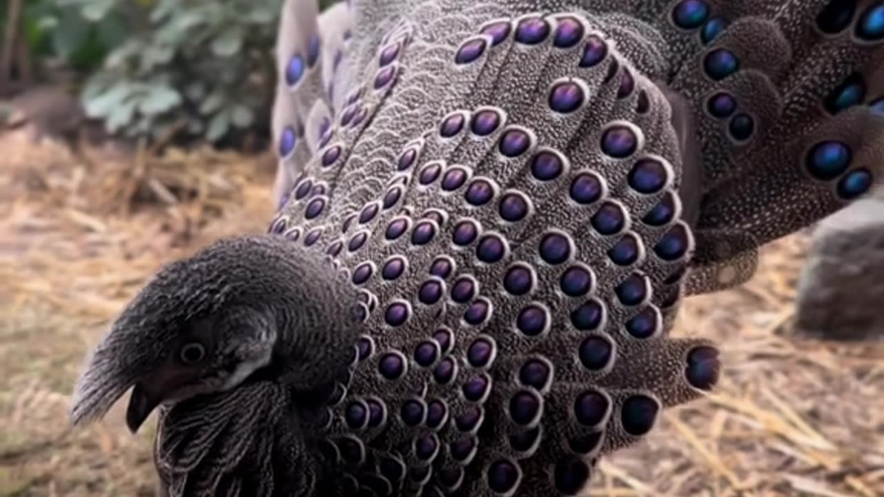 THE BEAUTIFUL GREY PEACOCK PHEASANT