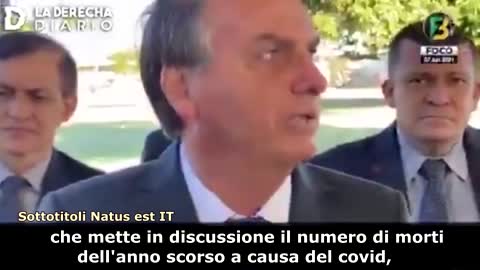 Bolsonaro: Il 50% dei morti del 2020 dichiarati per Covid, non sono reali!