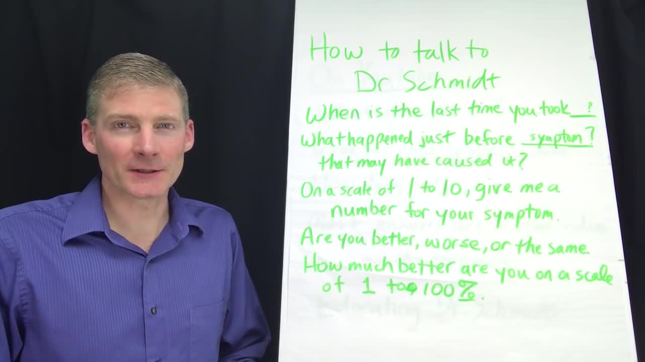 How to talk to Dr. Schmidt. 127