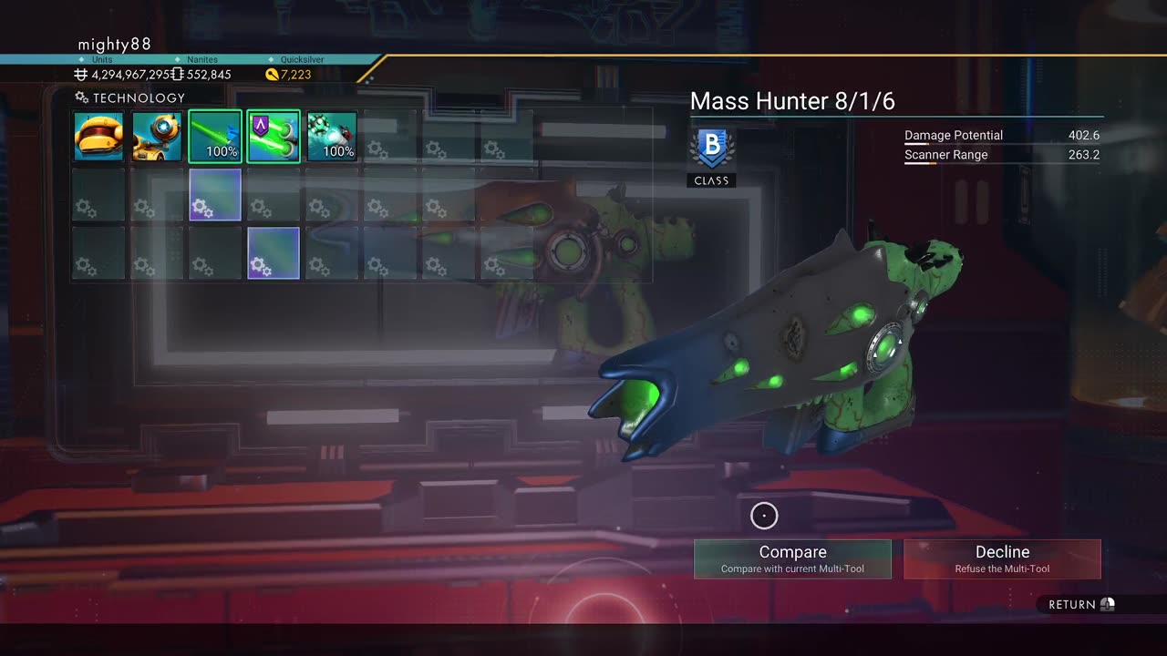 No Man's Sky - Mass Hunter 8/1/16 - Alien Multi Tool