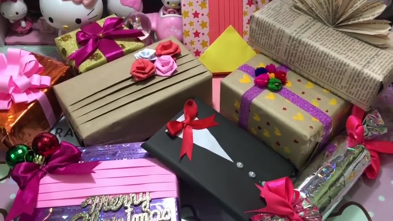 10 Fantastic Gift Wrap Ideas _ 10 EASY GIFT WRAPPING IDEAS AND HACKS