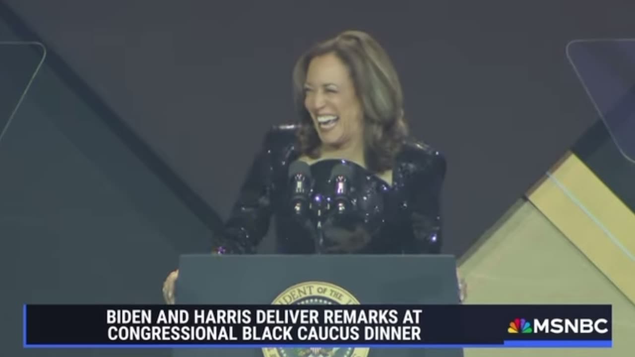 Kamala Opens Speech at Black Caucus Dinner