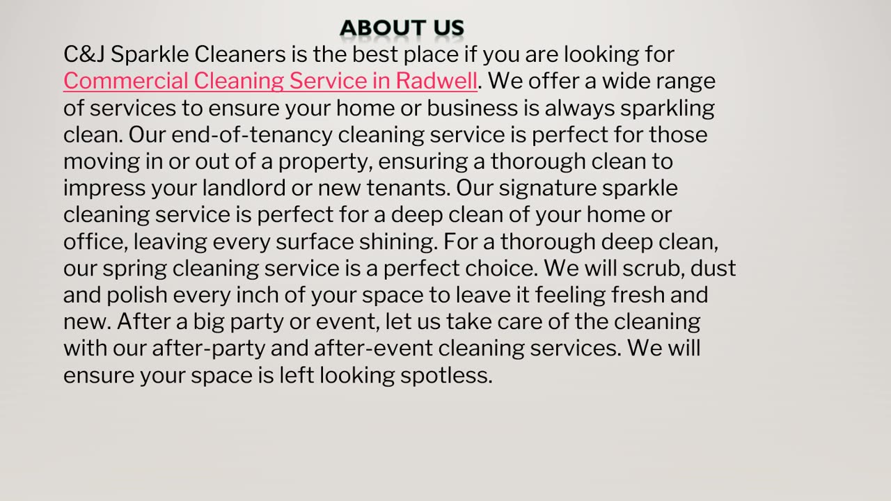 One Off Clean in Baldock
