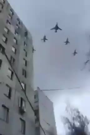Unbelievable footage of Russian bombers over Ukraine