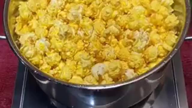 Most satisfying pop corn making vedio