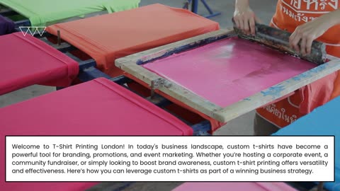 Custom T-Shirt Printing in London: A Smart Business Strategy for Events and Promotions