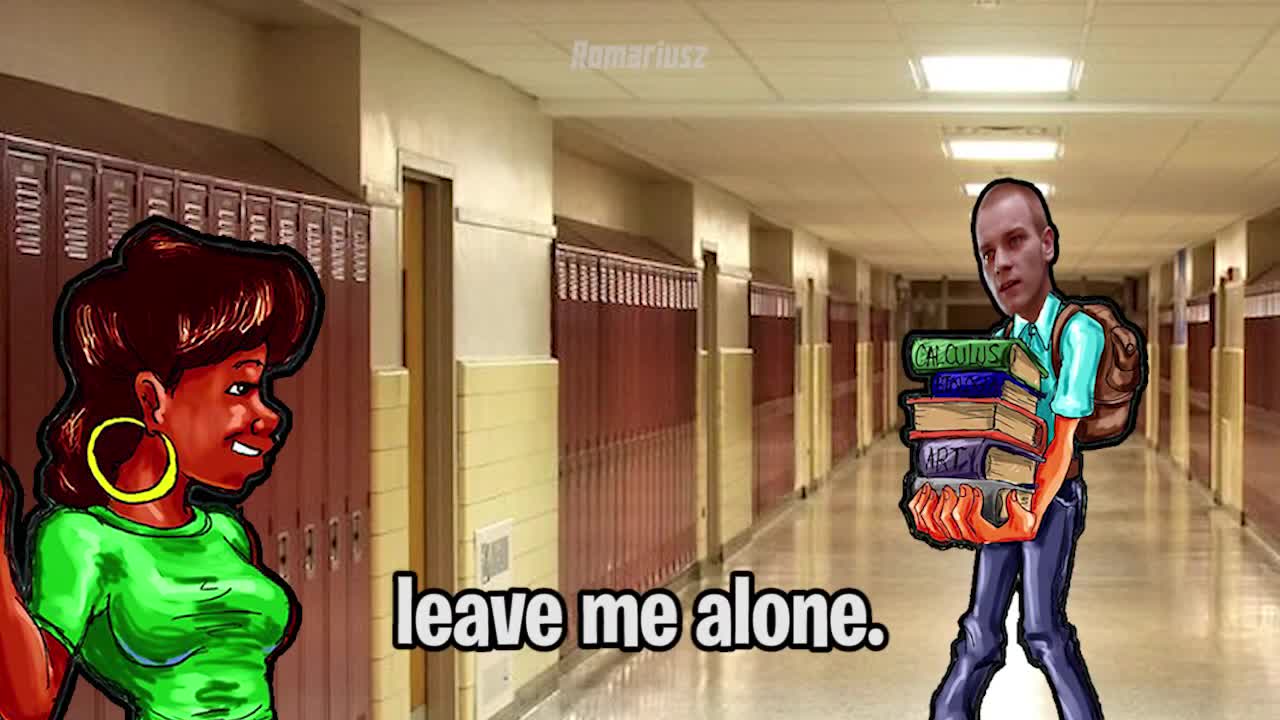 Don't Worry Baby, He's Just a Nerd [Beat it chick meme]