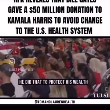 BILL GATES GAVE KAMALA🐪 $50 Mil