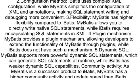 Difference between ibatis and mybatis