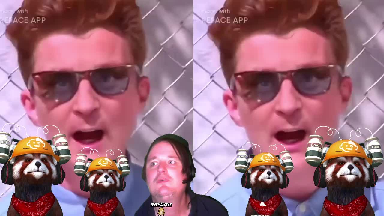 ironmanduck has a rick roll