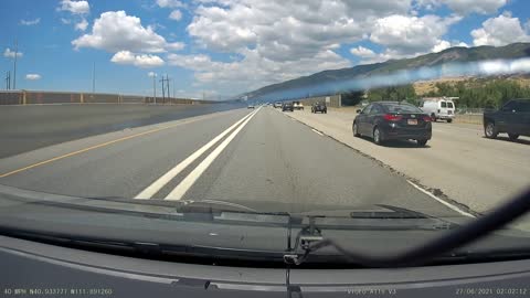 Calm Driver Dodges Car Crash