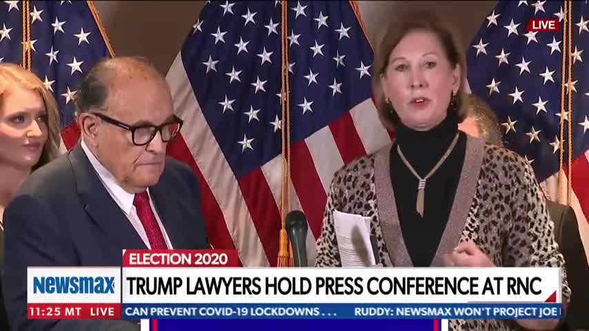 Jenna Ellis and Giuliani call out reporters, FBI