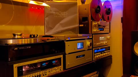 Eagles AT-OC9XSL, Parasound JC3 Jr., Yamaha A-S2100, B&W 603 S2, JVC QL-Y66F