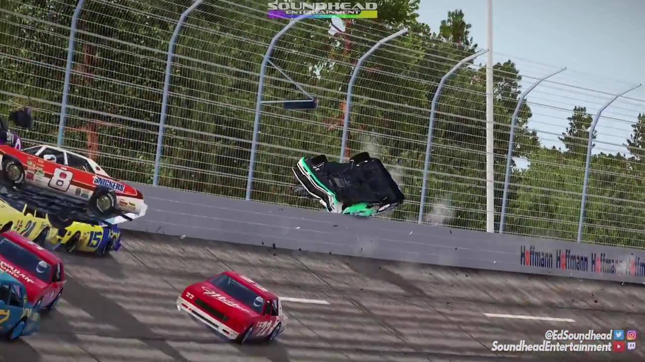 TUMBLING RETURN TO TALLADEGA! _ Wreckfest NASCAR Legends