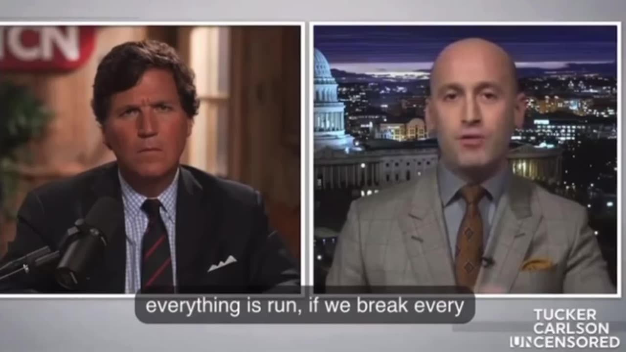 60 seconds of Stephen Miller with Tucker Carlson last night.