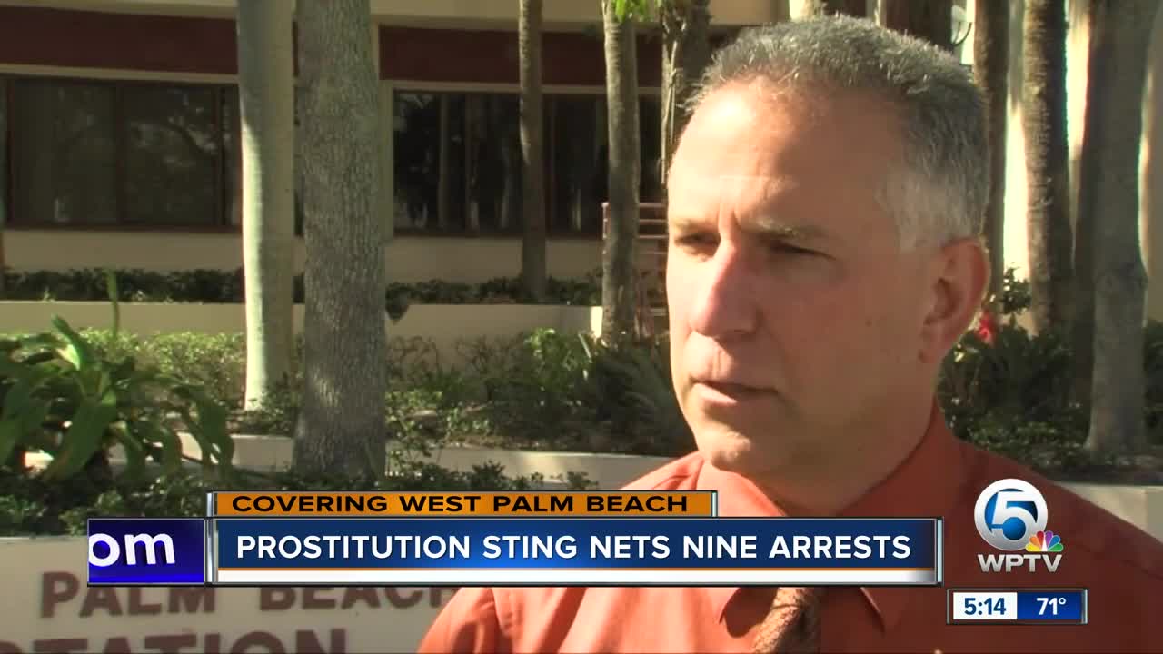 Prostitution sting nets nine arrests