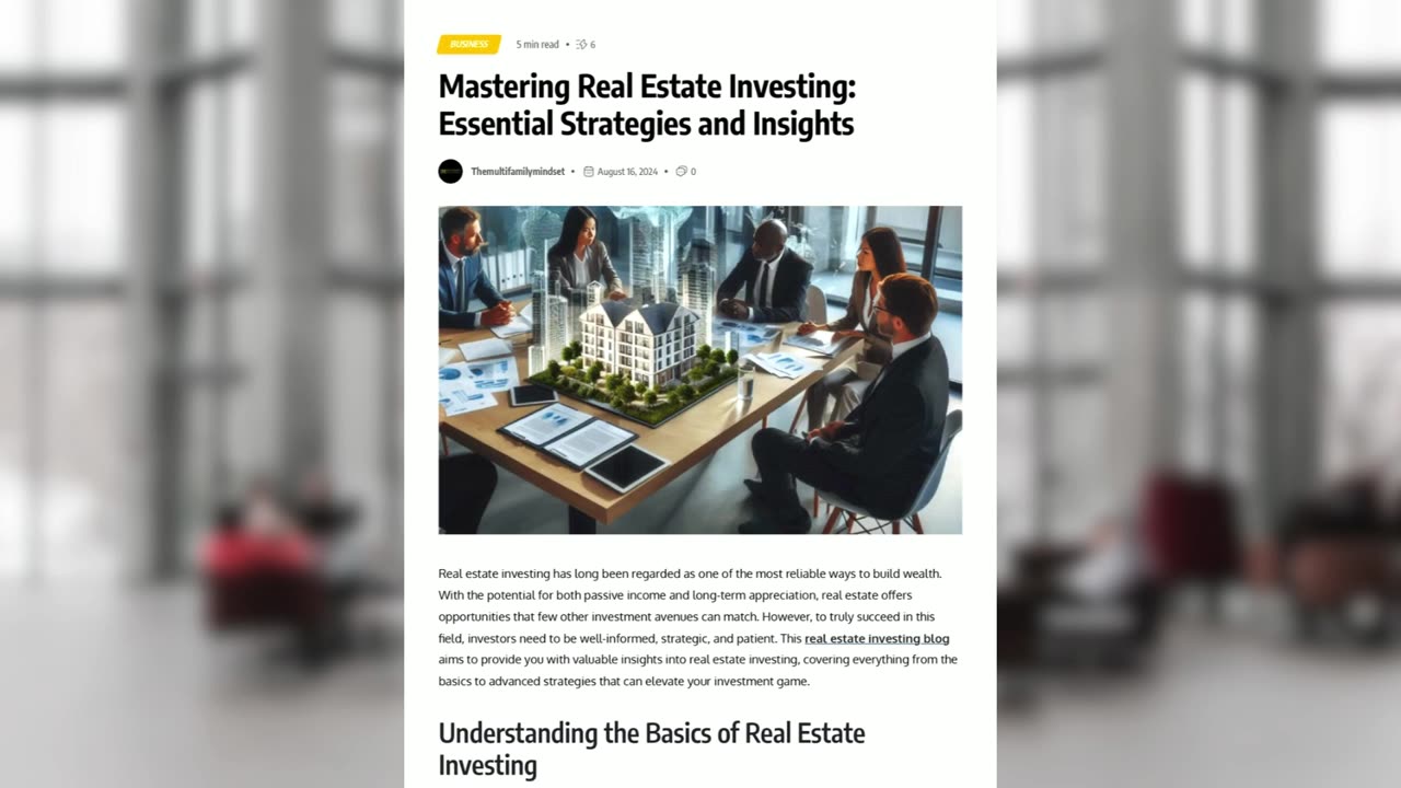 Essential Strategies and Insights for Real Estate Investing