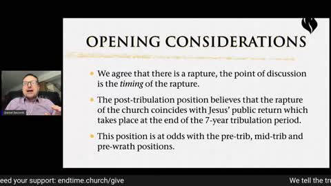 Daniel Secomb - The Rapture: a post-trib defense (Live Service 2020 September 7)