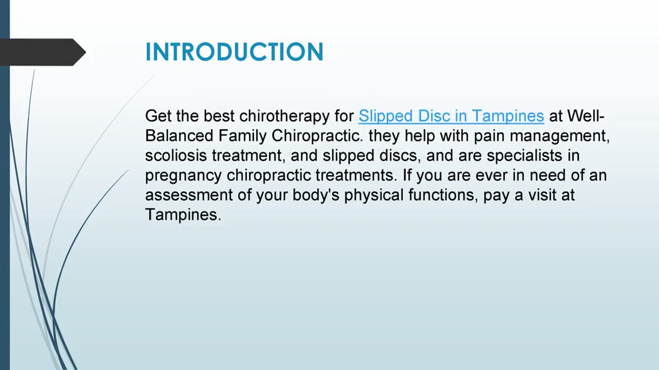 Get the best chirotherapy for Slipped Disc in Tampines