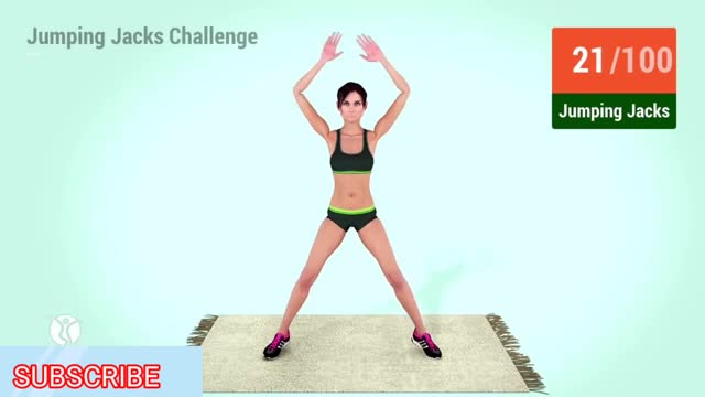 100 Jumping jacks burn calories