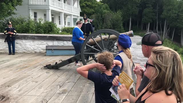 Firing the Cannons at Mackinac Island