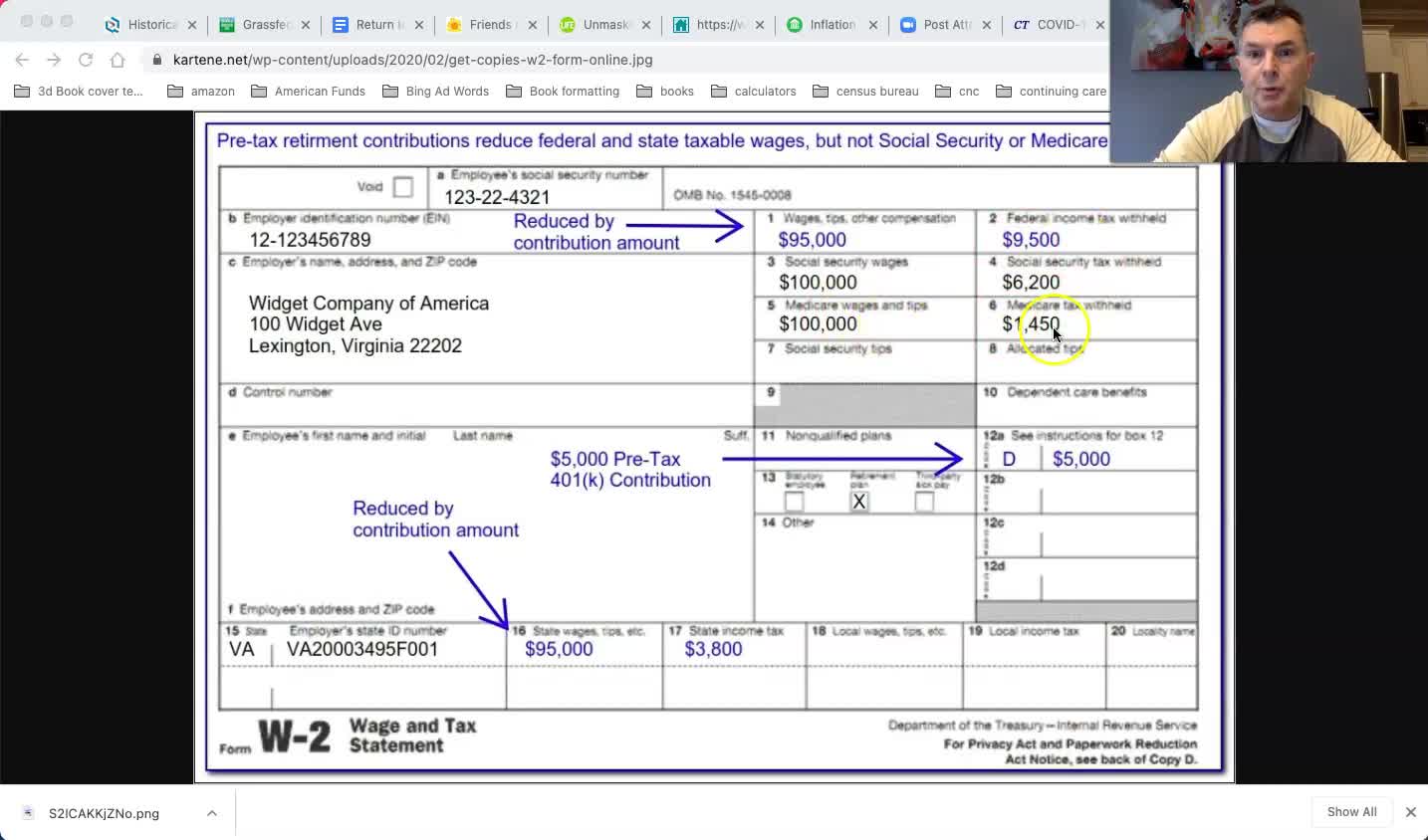 Analyzing a W-2 (2021)